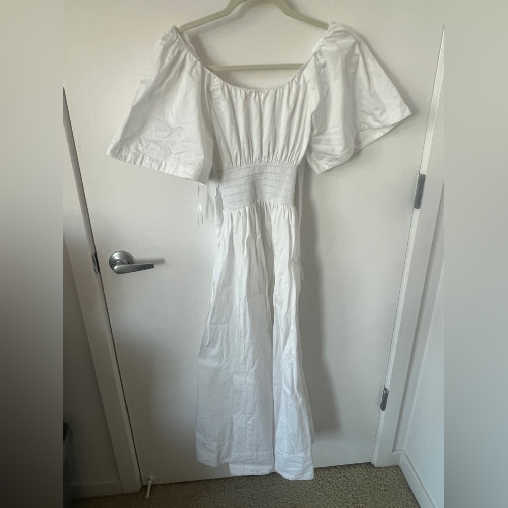 La Ligne Claire dress White Cotton Pockets - Picture 5 of 9